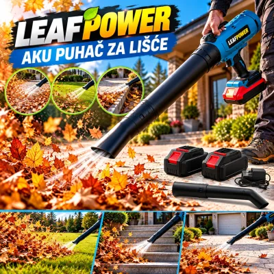 LeafPower Aku snažni puhač za lišće sa nastavkom