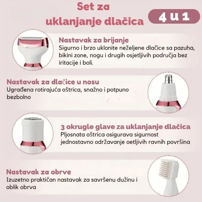 LUNATRIM 4u1 trimer – Tajna savršeno glatke kože - Slika 5