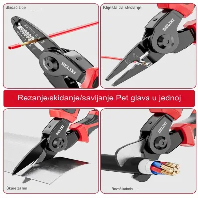 MultiTool 5u1 Multifunkcionalni set kliješta i škara - Slika 5