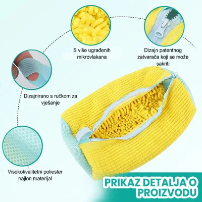 SHOECLEAN – Vrećica za pranje obuće od mikrovlakana - Slika 3