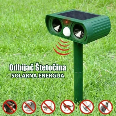 SonicGuard – Solarni ultrazvučni rastjerivač životinja i štetočina - Slika 1