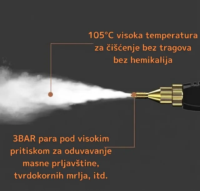 SteamJet-Parni čistač za dubinsko čišćenje doma bez hemik...