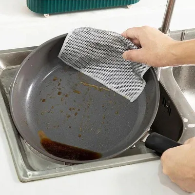 SteelClean, snažne krpe za uklanjanje tvrdokornih nečistoća (5 komada) 🎁🧼 Poklon pasta za poliranje i čišćenje metala - Slika 4